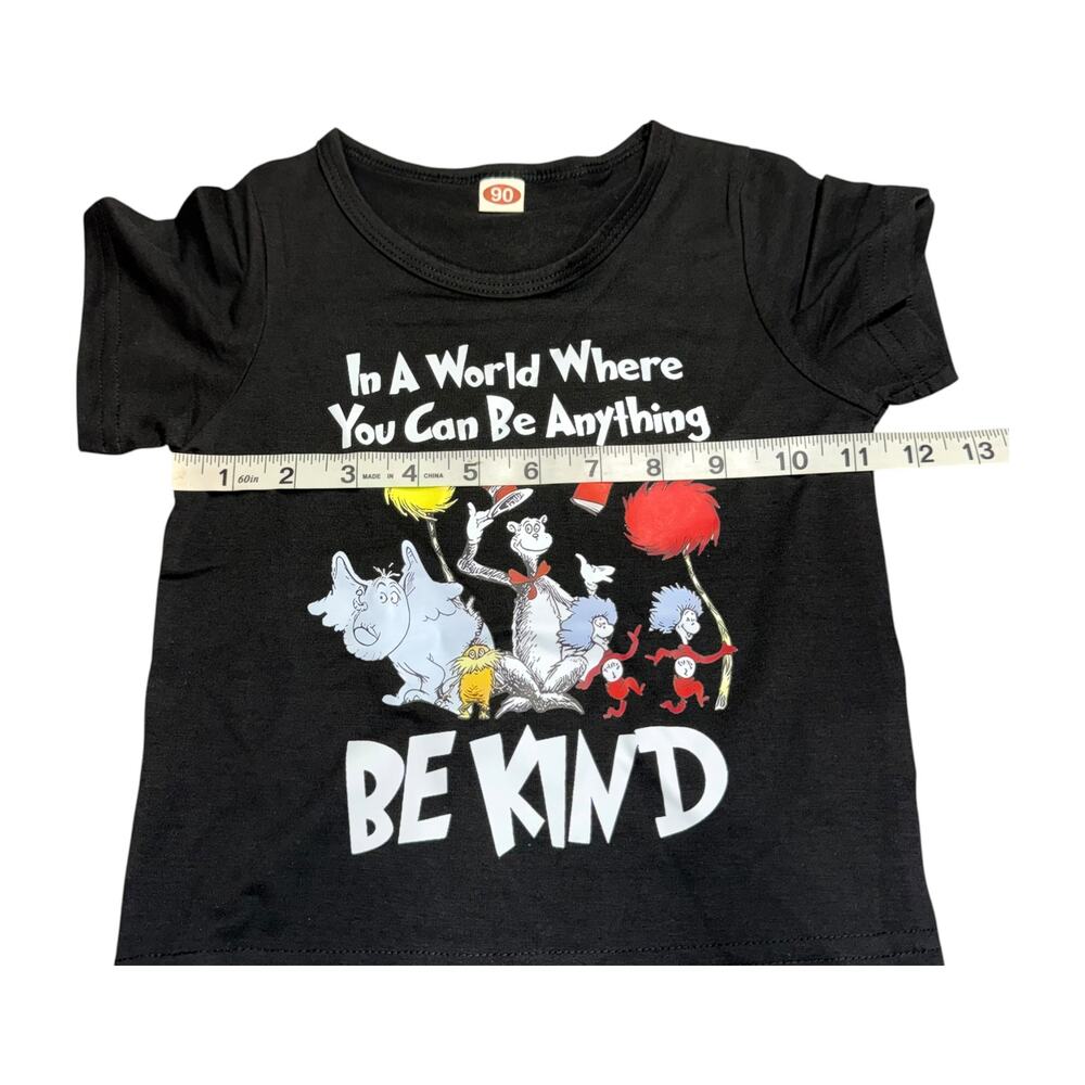 Be Kind Toddler Graphic Tee Shirt Size 2T/3T Black - Picture 4 of 7